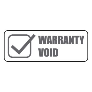 Warranty Void Sticker (Grey)